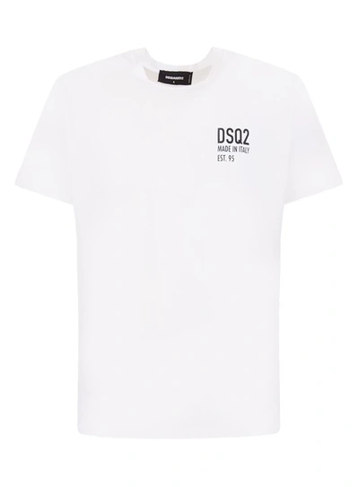 Dsquared2 Made In Italy T-shirt Colour: White In Bianco