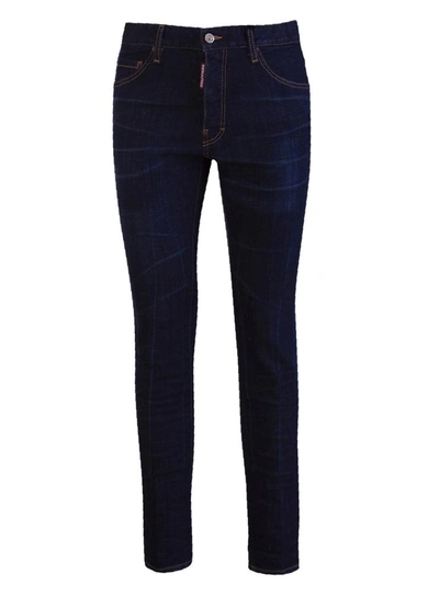 Dsquared2 Mid-rise Skinny Jeans In Blu