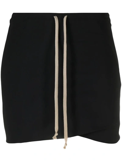 Rick Owens Drawstring Waist Shorts In Black
