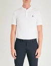 Polo Ralph Lauren Slim-fit Cotton-pique Polo Shirt In White