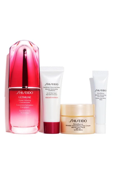 Shiseido Skin Strengthening & Wrinkle Correcting 4-piece Skincare Set In $143 Value