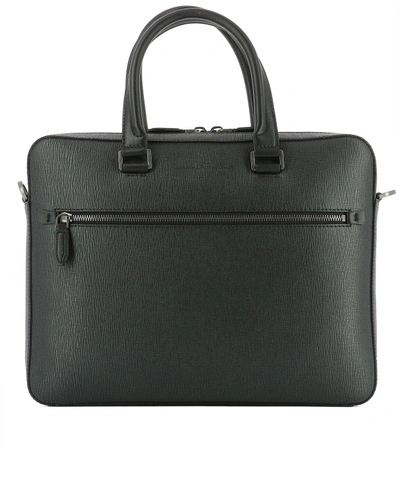 Ferragamo Grey Leather Handle Bag