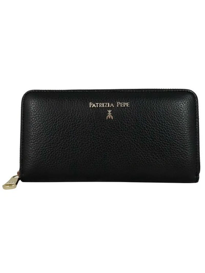 Patrizia Pepe Leather Wallet In Black