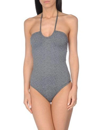 Prism One-piece Swimsuits In Steel Grey