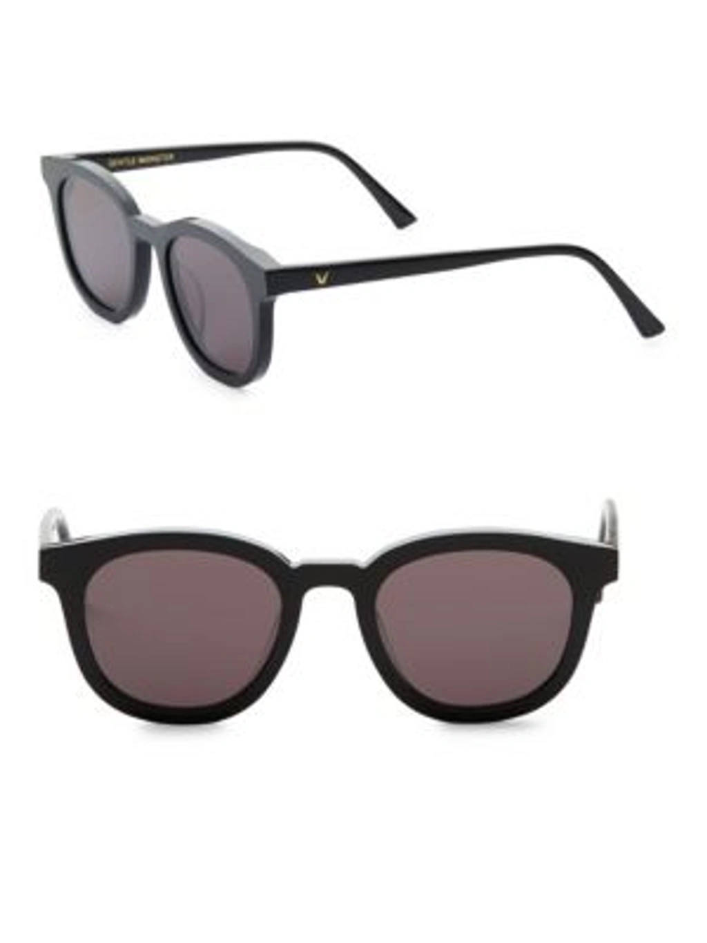 Gentle Monster keywestブラック サングラス ケース付き Gentle Monster Key West 50mm Square Sunglasses In Black | ModeSens