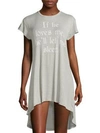 Wildfox Graphic Designed Pullover Dress In Grey