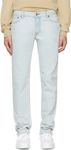 Acne Studios North Marble Wash Jeans In Light Blue