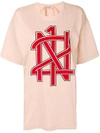 N°21 Nº21 Printed Boyfriend T-shirt - Pink