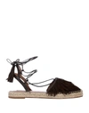 Aquazzura Espadrilles In Military Green