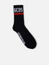 Gcds Black Stretch-cotton Blend Socks