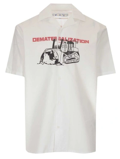 Off-white Men's White Cotton Shirt