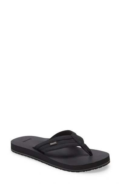 Sanuk Men's Cosmic Yoga Mat Slip-on Sandal In Black