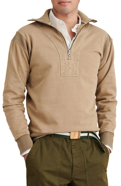 Alex Mill Half Zip Pullover In Vintage Khaki