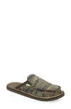 Sanuk Ziggy Water Friendly Flip Flop In Woodland Camo