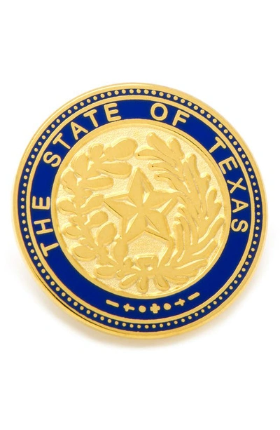 Cufflinks, Inc State Of Texas Seal Lapel Pin In Gold