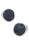 Cufflinks, Inc Stone Inlay Round Cuff Links In Blue Marble
