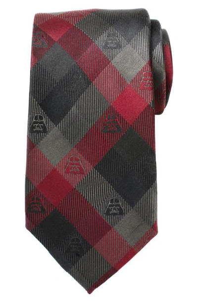 Cufflinks, Inc Darth Vader Plaid Tie In Red