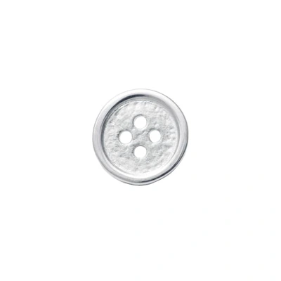 Edge Only Button Lapel Pin Silver