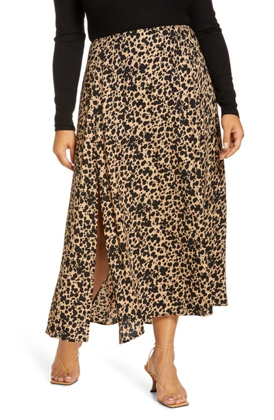 Reformation Zoe Side Slit Midi Skirt In Blitz