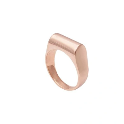 Edge Only High Top Ring In 14ct Gold