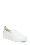 Franco Sarto Homer Platform Sneaker In White Fabric