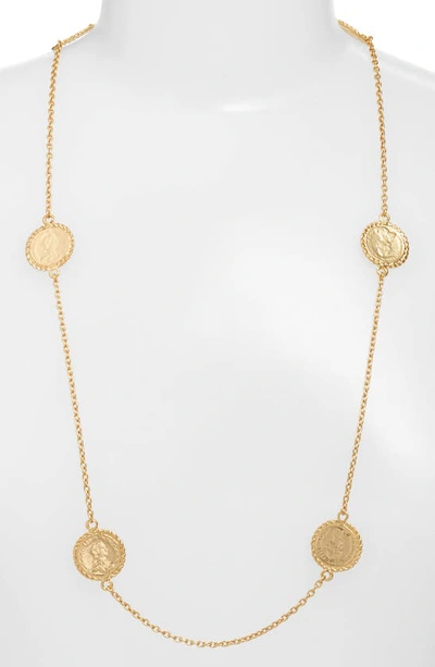 Karine Sultan Station Necklace In Gold