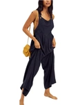 Free People Sundrenched Overalls In Black