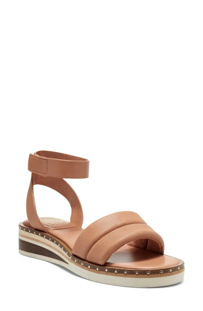 Vince Camuto Women's Mellienda Puffy Sandals, Created For Macy's Women's Shoes In Himalayan Tan