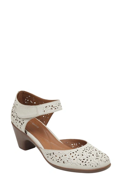 Easy Spirit Secindie Mary Jane Pump In Latin White Nubuck