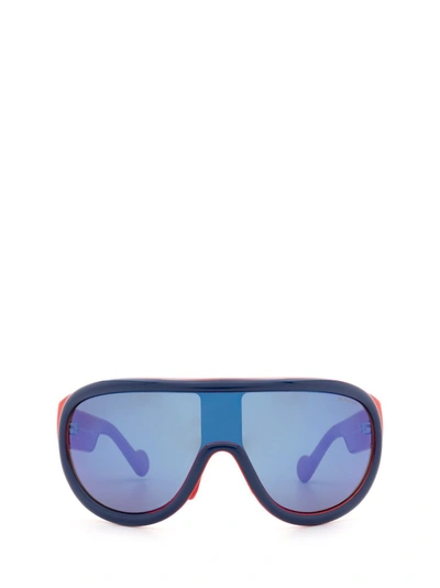 Moncler Ml0106 Blue & Red Sunglasses