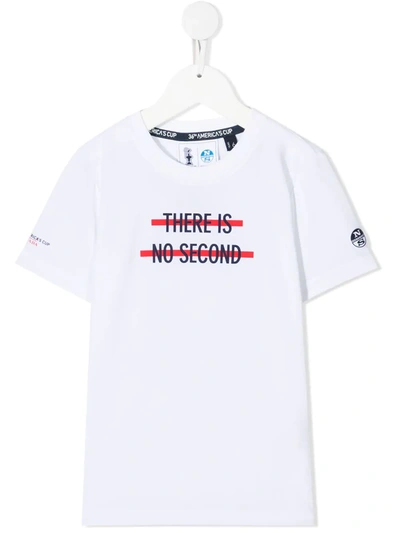 North Sails Teen Slogan-print T-shirt In White