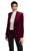 Theory Velvet Power Jacket Ii In Electric Pink