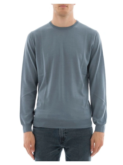 Lanvin Blue Wool Sweatshirt In Grey