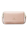 Michael Michael Kors Small Jet Set Charm Leather Crossbody Phone Case In Soft Pink