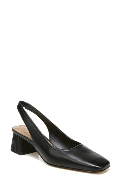Sam Edelman Women's Toren Slingback Pumps Women's Shoes In Black Leather