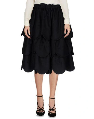 Comme Des Garçons 3/4 Length Skirts In Black