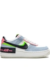 Nike Af1 Shadow Sneakers In Sail/black/sunset Pulse/light Armory