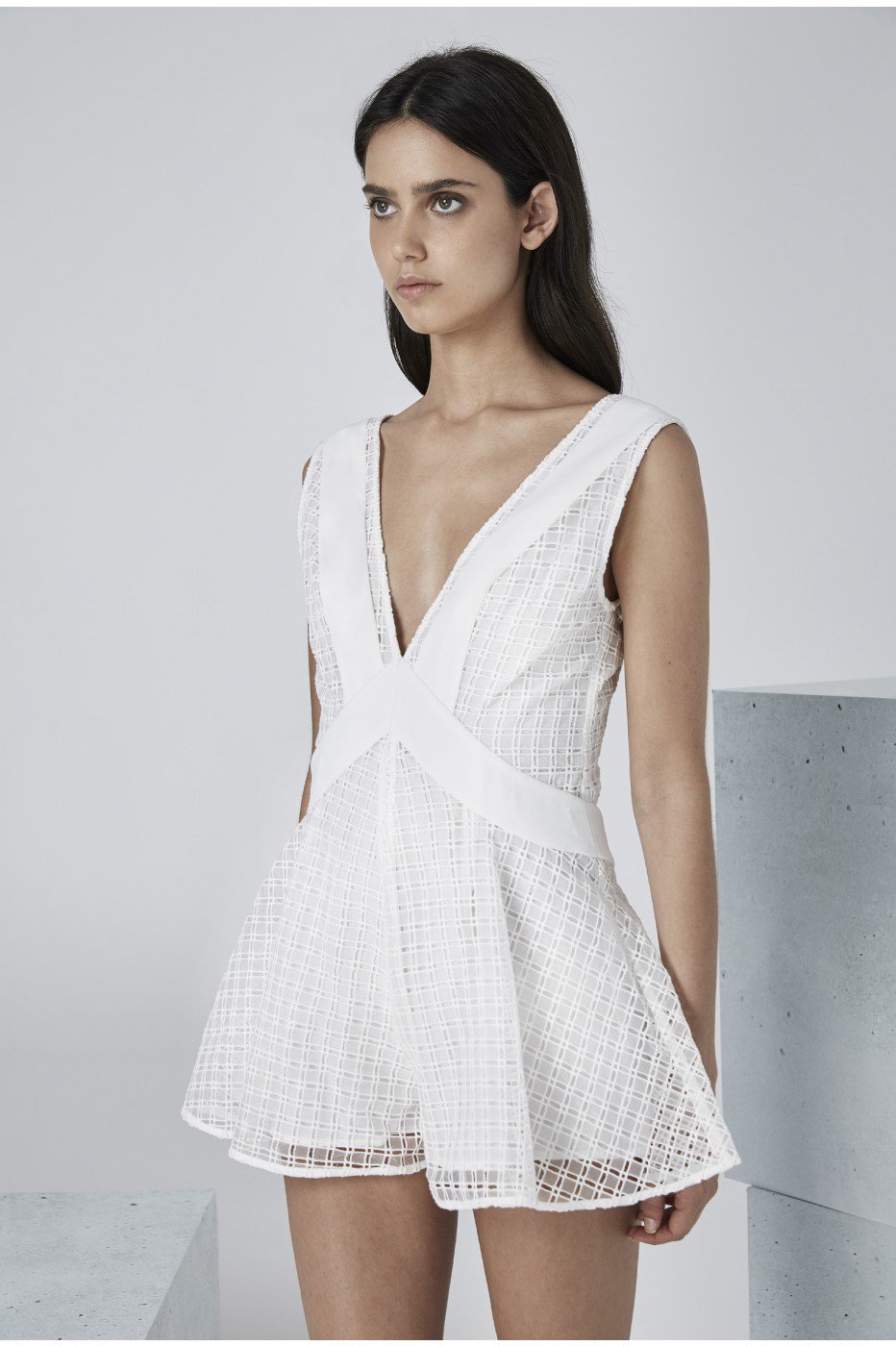 Finders Keepers Begin Playsuit In White | ModeSens