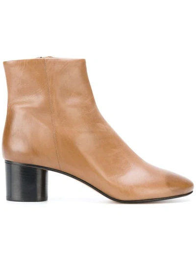 Isabel Marant 'danay' Calfskin Leather Ankle Boots In Brown