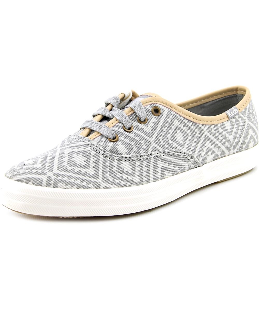 Keds Champion Botanical Women Round Toe Canvas Gray Sneakers' In Grey ...