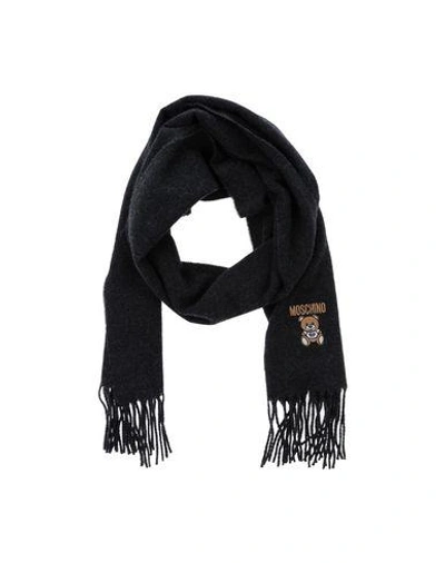 Moschino Scarves In Steel Grey