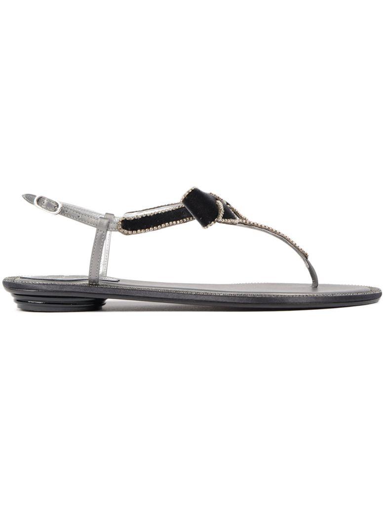 rene caovilla flat sandals