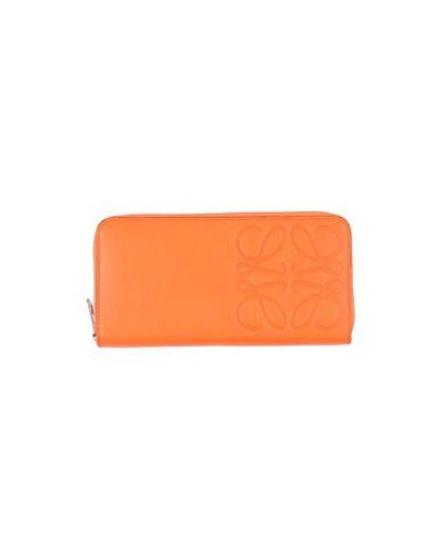 Loewe Wallet In Orange