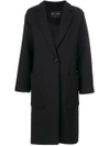 Proenza Schouler Black Long Wool Coat