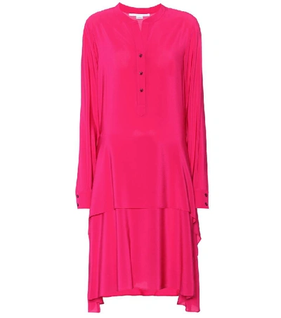 Stella Mccartney Dakota Silk Dress In Pink
