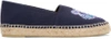 Kenzo Women's Classic Tiger Embroidered Espadrille Flats In Navy Blue
