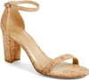 Stuart Weitzman Nudistjune 40mm City Sandals, Natural Cork