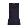 Ralph Lauren Cotton-blend Tank Top In Dark Blue