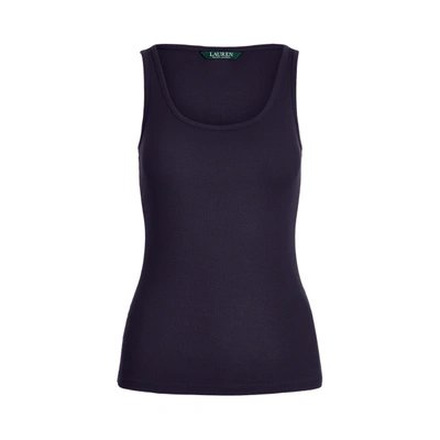 Ralph Lauren Cotton-blend Tank Top In Lauren Navy