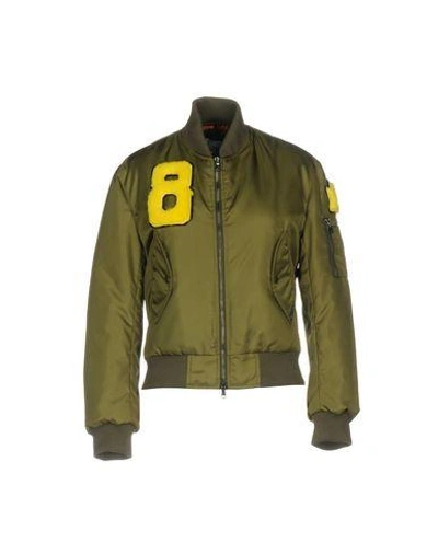 Forte Couture Bomber In Military Green